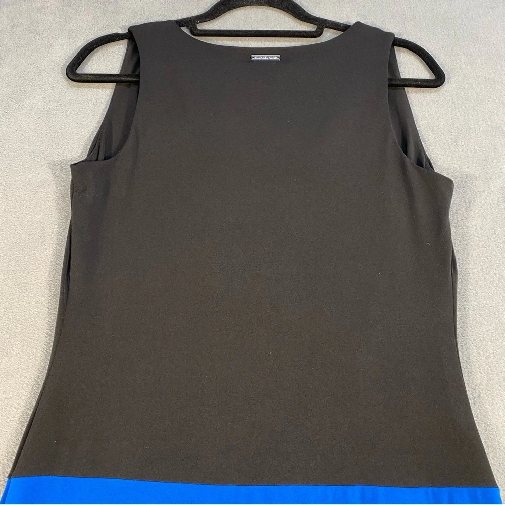 Michael Kors women’s black, Blue, & White Sleeveless stretch Colorblock Dress, S